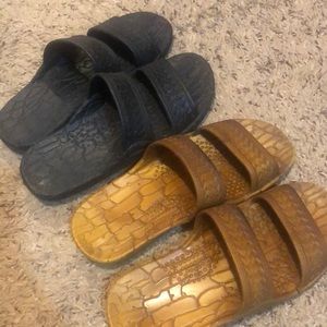 Two pair of Jandals